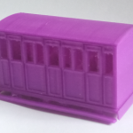 Large Loading Gauge Vintage enclosed 4-wheel coach. oo9/4mm scale